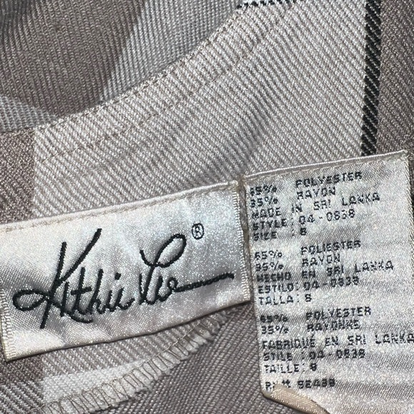 Vintage Kathy Lee buffalo plaid dress size 8 - Picture 6 of 6